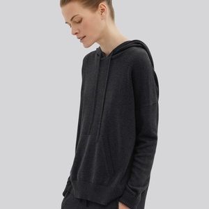 Handvaerk Alpaca Pima Cotton Charcoal Grey Hoodie XS